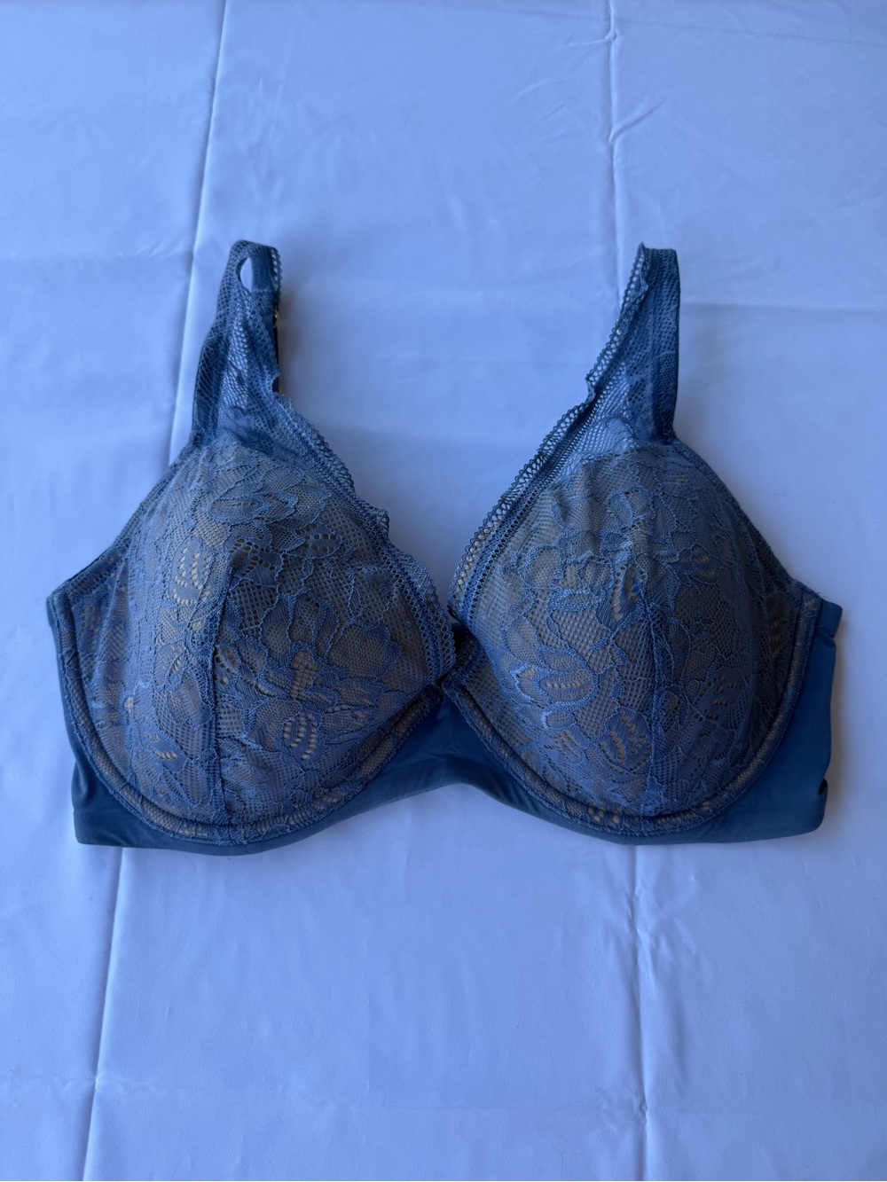 ThirdLove 36E Lace Bra Blue Full Coverage Underwire Comfort Bra